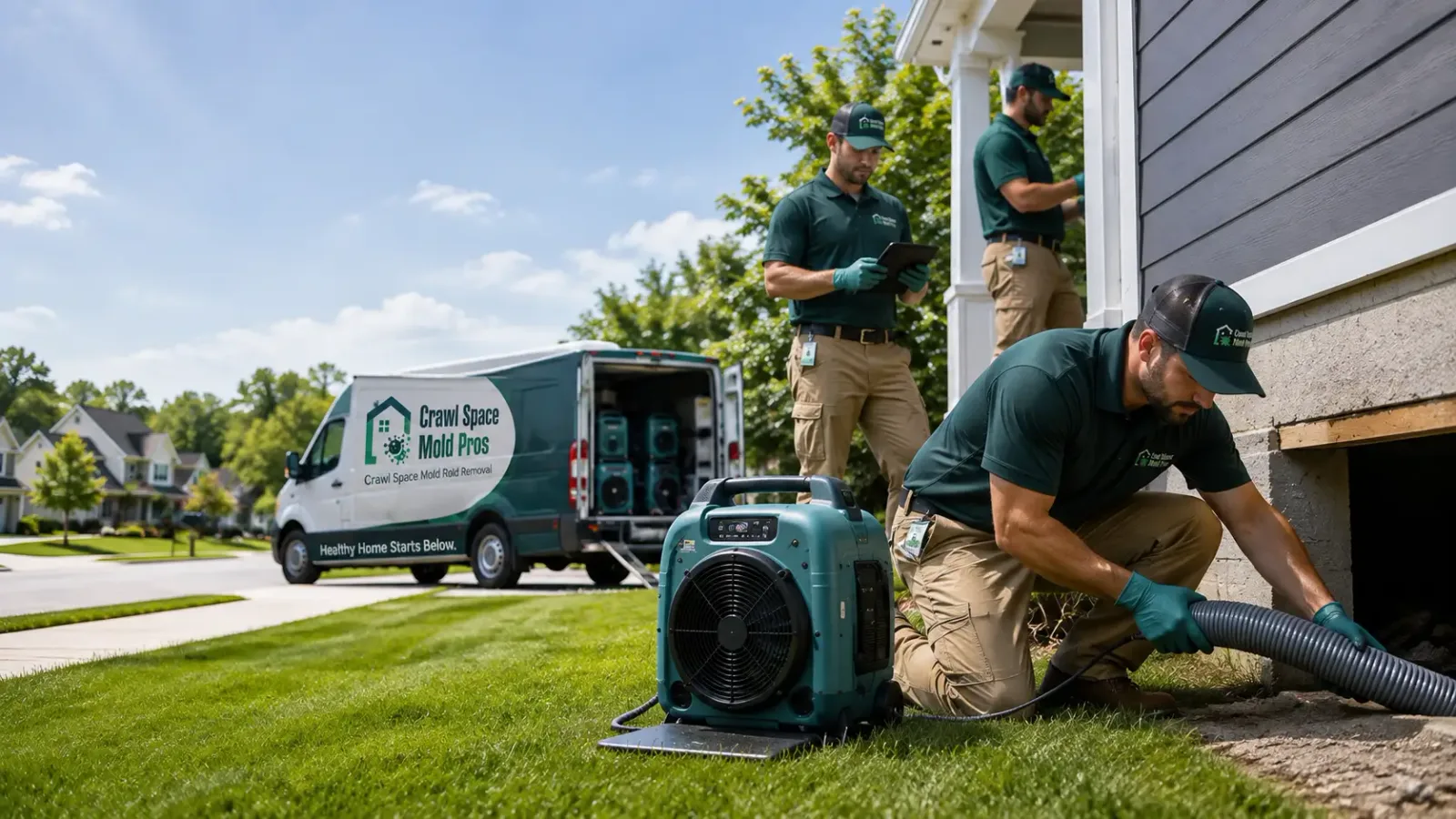 Crawl Space Mold Removal in Hope, KS